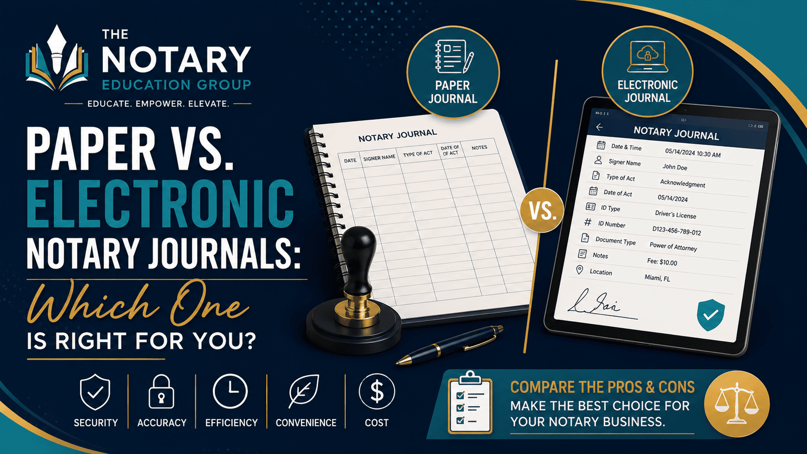 Paper vs. Electronic Notary Journals: Which One Is Right for You?